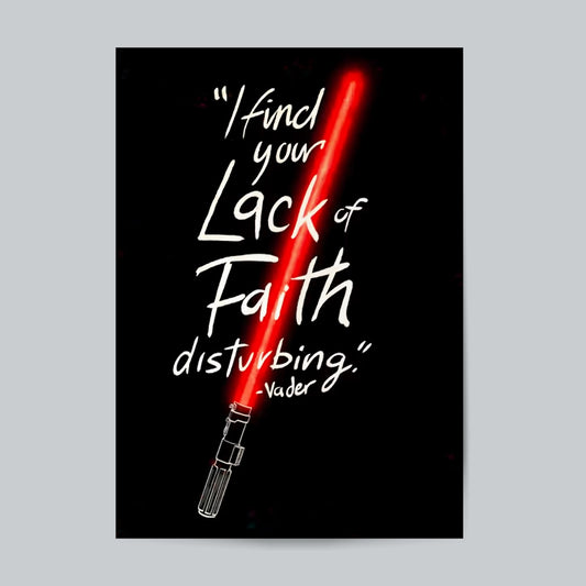 I Find Your Lack Of Faith Disturbing Lord Vader #Typography Posters Posters Postor Shop i-find-your-lack-of-faith-disturbing-lord-vader-typography-posters Postor Shop 