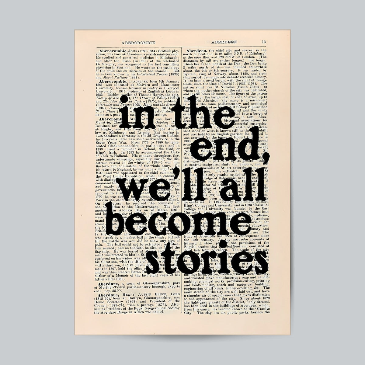 In The End We'll All Become Stories Aesthetic Wall Poster Posters Postor Shop in-the-end-well-all-become-stories-aesthetic-wall-poster Postor Shop 