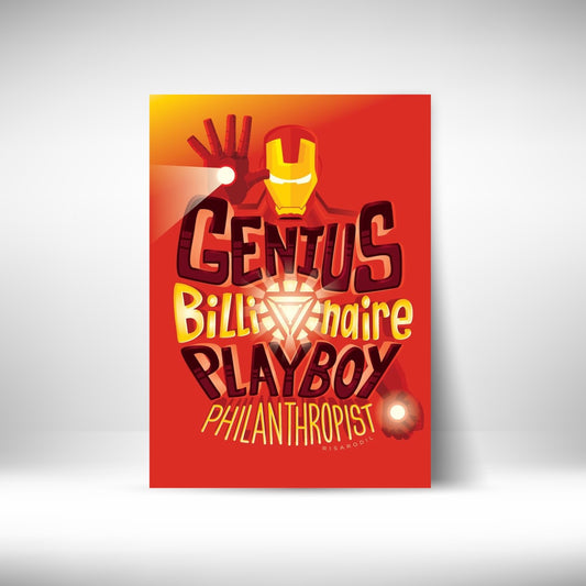 Iron Man Genius Billionaire Playboy Philanthrophist Wall Postor Posters Postor Shop iron-man-genius-billionaire-playboy-philanthrophist-wall-poster Postor Shop 