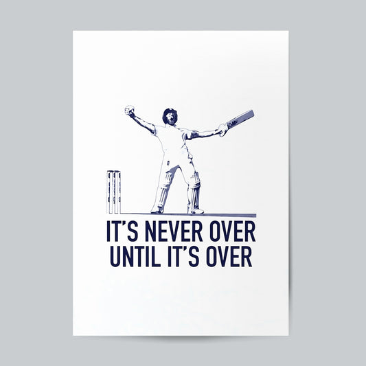 It's Not Over #Cricket-03 Wall Poster Posters Postor Shop its-not-over-cricket-03-wall-poster Postor Shop 