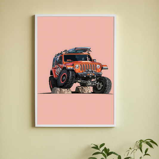 Jeep Offroad Wall Poster Posters Postor Shop jeep-offroad-car-poster Postor Shop 