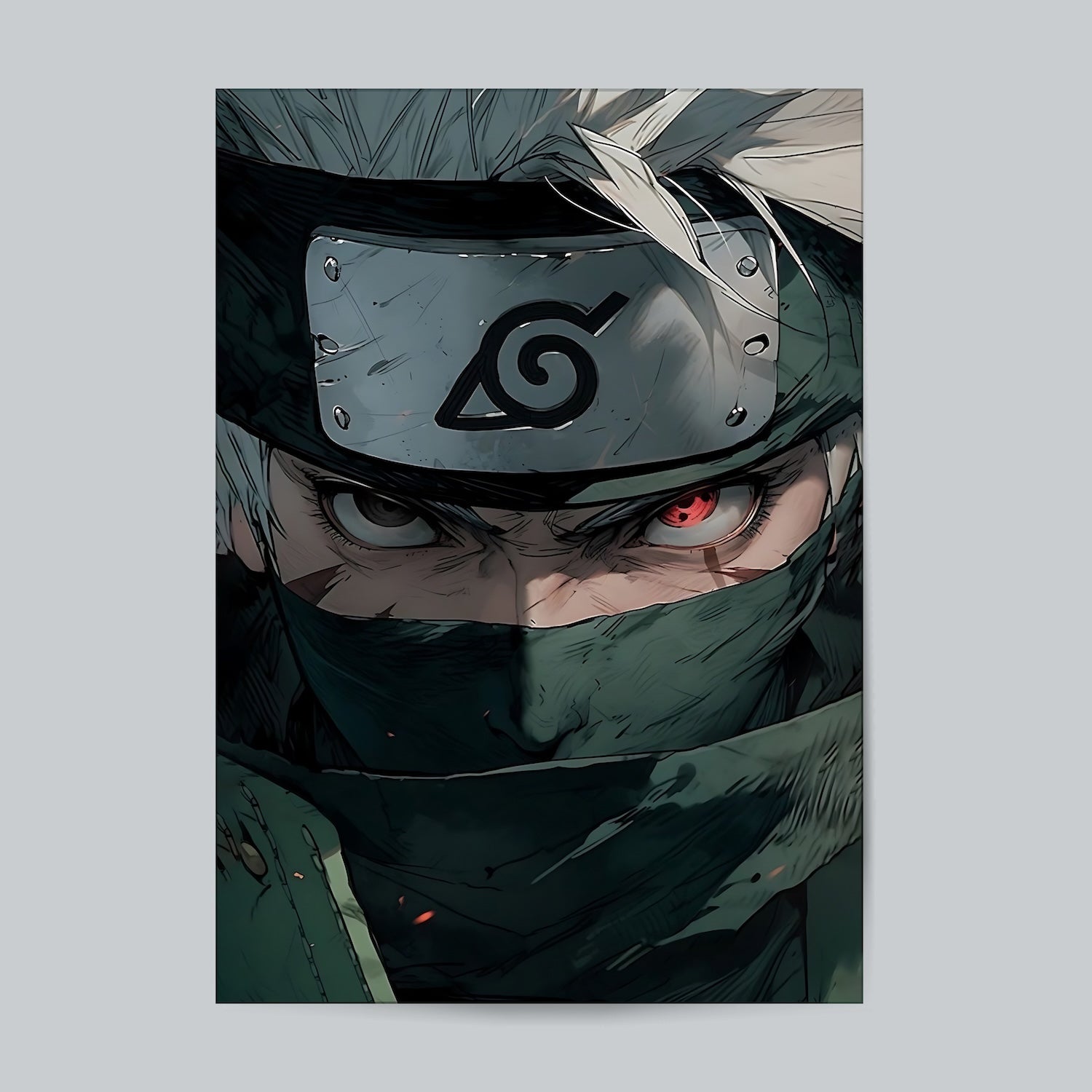 Kakashe Sensei - Naruto #Anime Wall Poster Posters Postor Shop kakashe-sensei-naruto-anime-wall-poster Postor Shop 