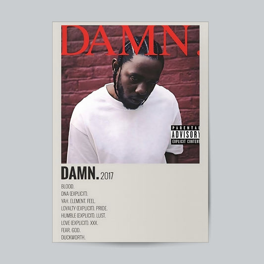 Kendrick Lamar Damn #Album Cover Wall Poster Posters Postor Shop kendrick-lamar-damn-album-cover-wall-poster Postor Shop 