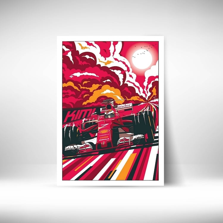 Kimi #F1 Wall Poster Posters Postor Shop kimi-f1-wall-poster Postor Shop 