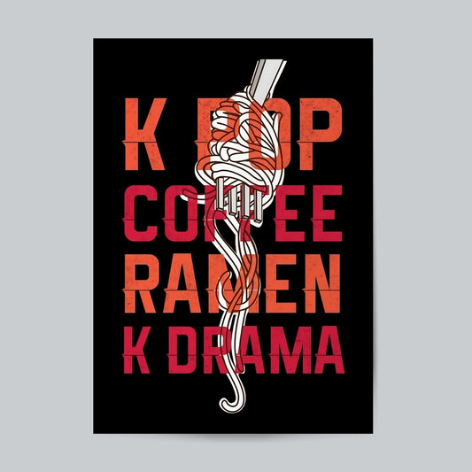 Kpop Coffee #Typography Posters Posters Postor Shop kpop-coffee-typography-posters Postor Shop 