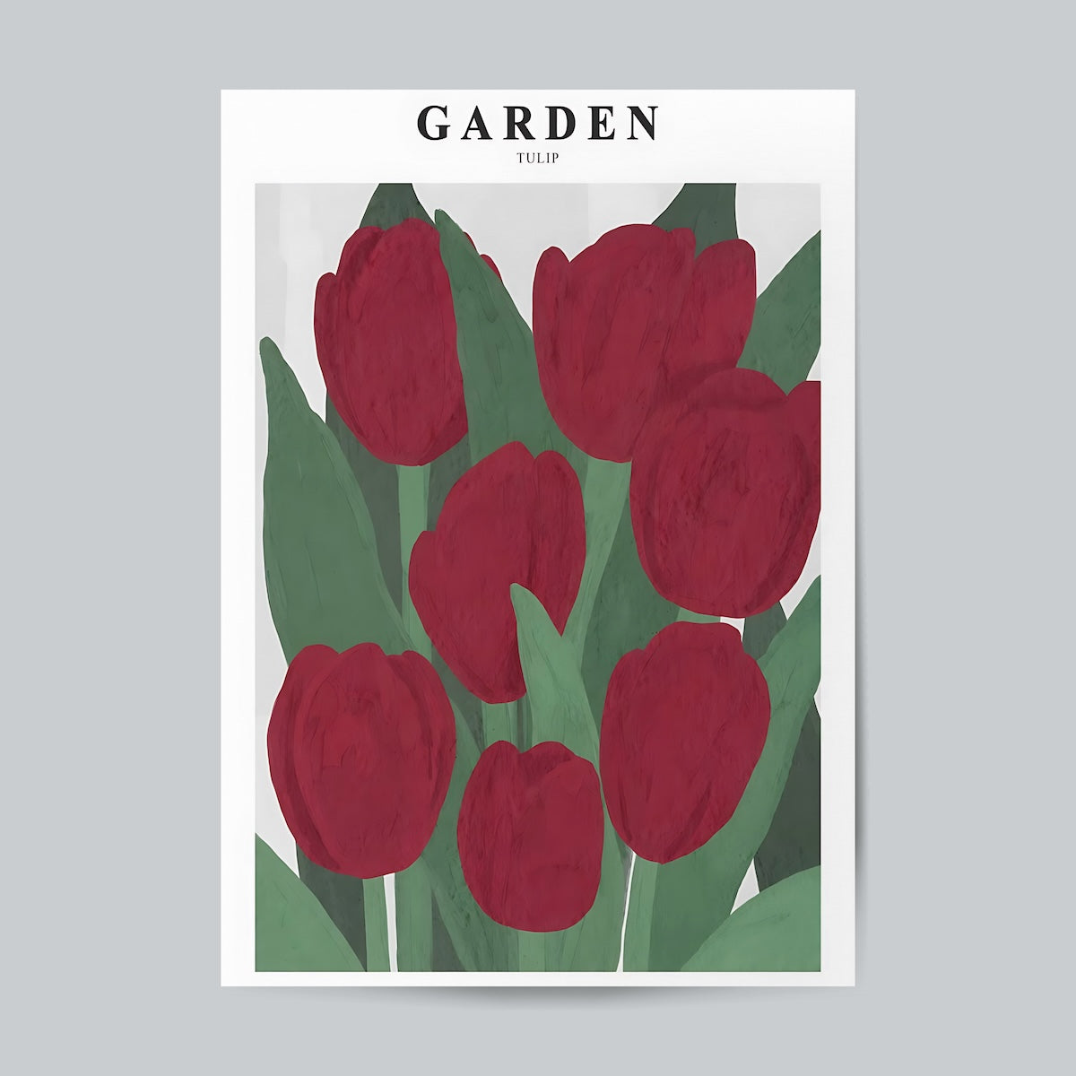 Large Red Tulip #Floral Wall Poster Posters Postor Shop large-red-tulip-floral-wall-poster Postor Shop 