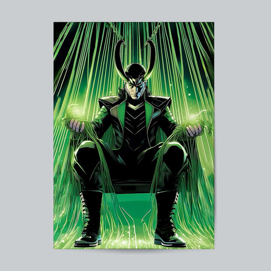 Loki - Marvel Superhero -01 #Movie Wall Poster. Posters Postor Shop loki-marvel-superhero-01-movie-wall-poster Postor Shop 