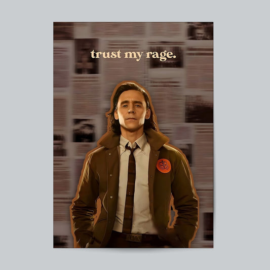 Loki I Trust My Rage Marvel Superhero #Movie Wall Poster Posters Postor Shop loki-i-trust-my-rage-marvel-superhero-movie-wall-poster Postor Shop 