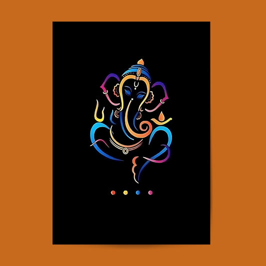 Lord Ganesha #Hindu God Wall Poster Posters Postor Shop lord-ganesha-hindu-god-wall-poster Postor Shop 