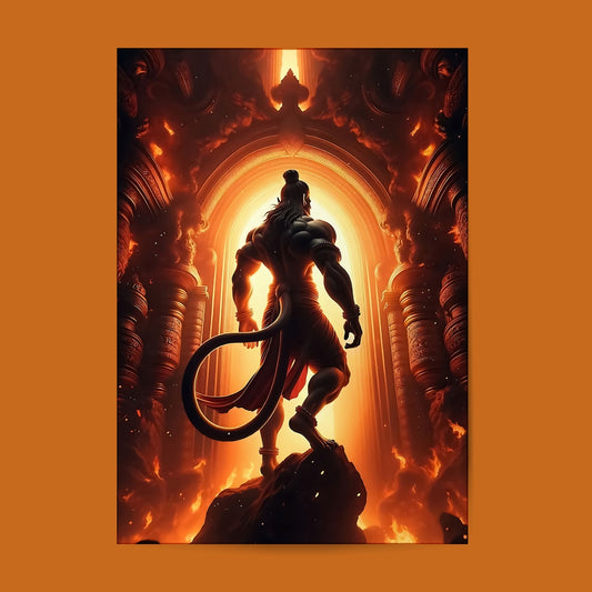 Lord Hanuman 05 #Hindu God Wall Poster Posters Postor Shop lord-hanuman-05-hindu-god-wall-poster Postor Shop 