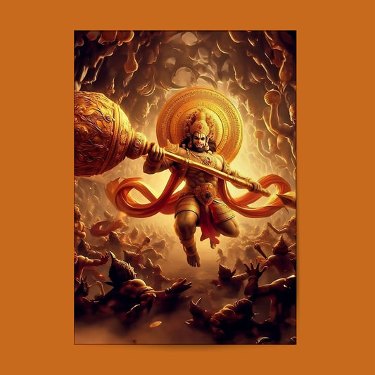 Lord Hanuman 07 #Hindu God Wall Poster Posters Postor Shop lord-hanuman-07-hindu-god-wall-poster Postor Shop 