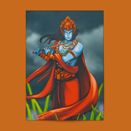 Lord Krishna -01 #Hindu God Wall Poster Posters Postor Shop lord-krishna-01-hindu-god-wall-poster Postor Shop 