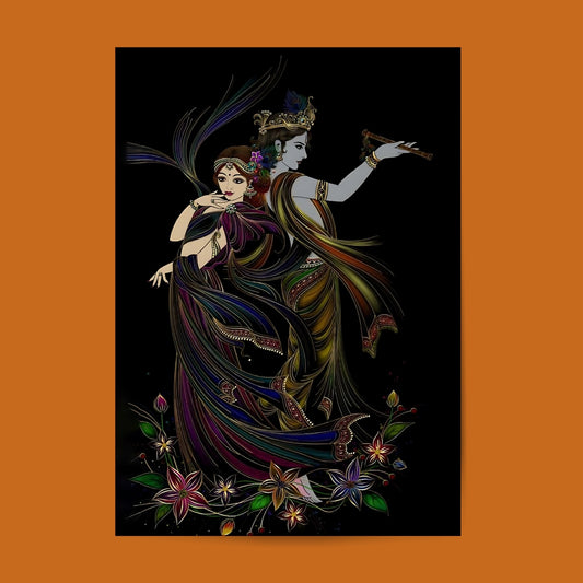 Lord Krishna 09 #Hindu God Wall Poster Posters Postor Shop lord-krishna-09-hindu-god-wall-poster Postor Shop 