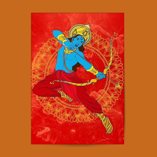 Lord Ram -04 #Hindu God Wall Poster Posters Postor Shop lord-ram-04-hindu-god-wall-poster Postor Shop 