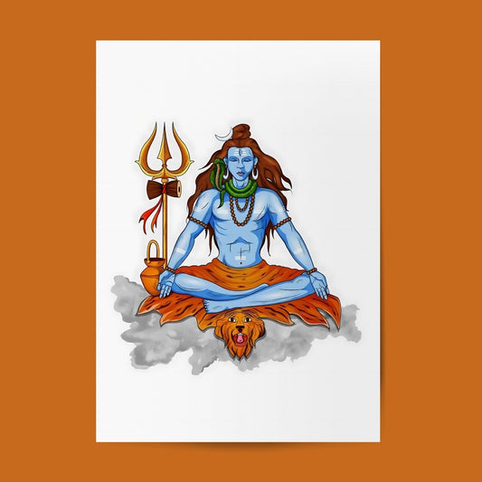 Lord Shiva -03 #Hindu God Wall Poster Posters Postor Shop lord-shiva-03-hindu-god-wall-poster Postor Shop 