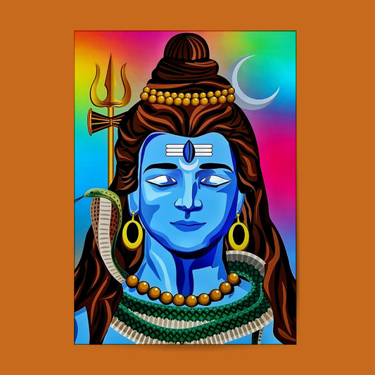 Lord Shiva 05 #Hindu God Wall Poster Posters Postor Shop lord-shiva-05-hindu-god-wall-poster Postor Shop 