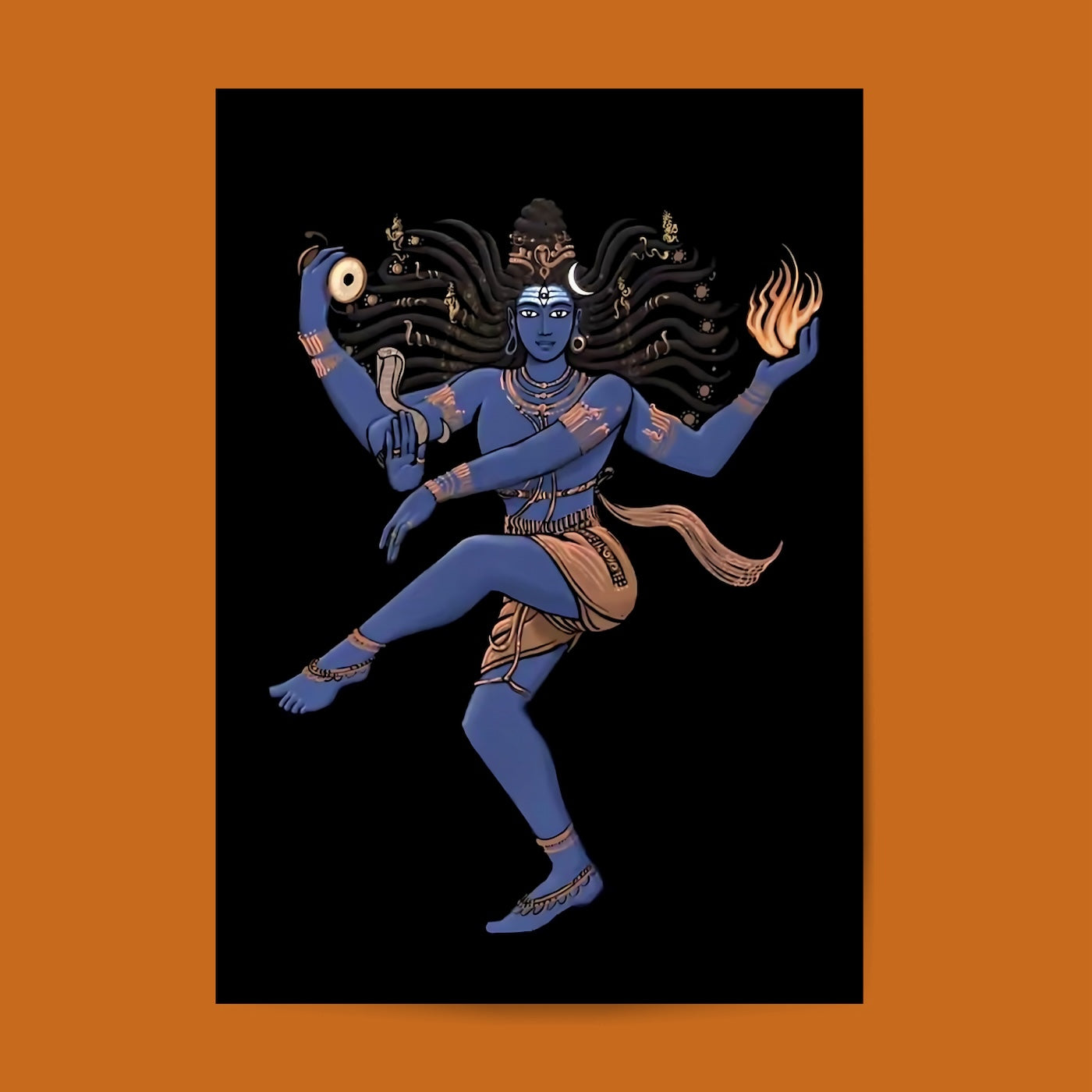 Lord Shiva Dance -01 #Hindu God Wall Poster Posters Postor Shop lord-shiva-dance-01-hindu-god-wall-poster Postor Shop 