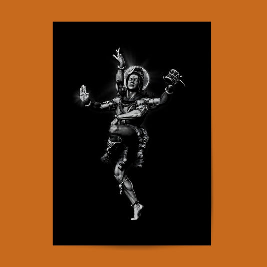 Lord Shiva Dance #Hindu God Wall Poster Posters Postor Shop lord-shiva-dance-hindu-god-wall-poster Postor Shop 