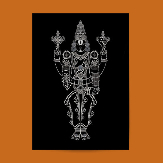 Lord Venkateshwara #Hindu God Wall Poster Posters Postor Shop lord-venkateshwara-hindu-god-wall-poster Postor Shop 