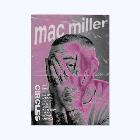 Mac Miller Circles- Abstract Wall Postor Posters Postor Shop mac-miller-circles-abstract-wall-poster Postor Shop 