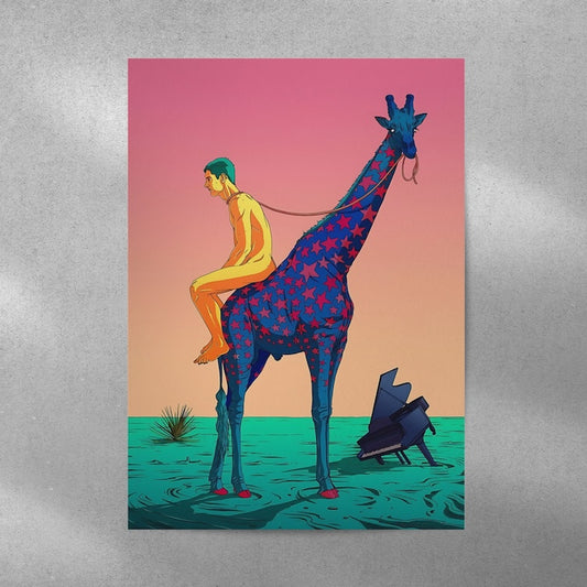 Man Giraffe #Aesthetic Wall Postor Posters Postor Shop man-giraffe-aesthetic-wall-poster Postor Shop 