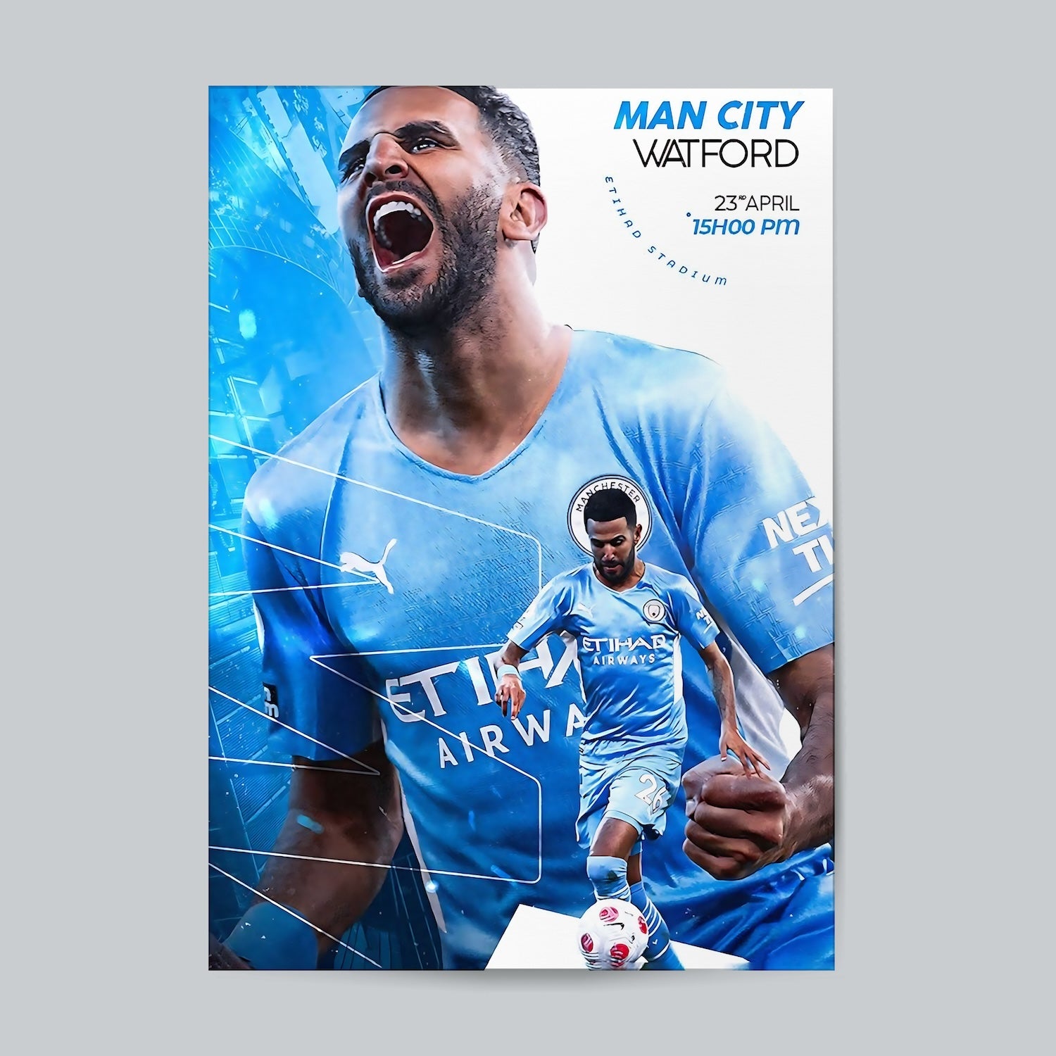 Man City #Football Wall Poster Posters Postor Shop man-city-football-wall-poster Postor Shop 