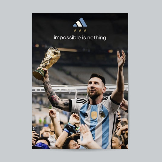 Messi Impossible Is Nothing #Football Wall Poster Posters Postor Shop messi-impossible-is-nothing-football-wall-poster Postor Shop 