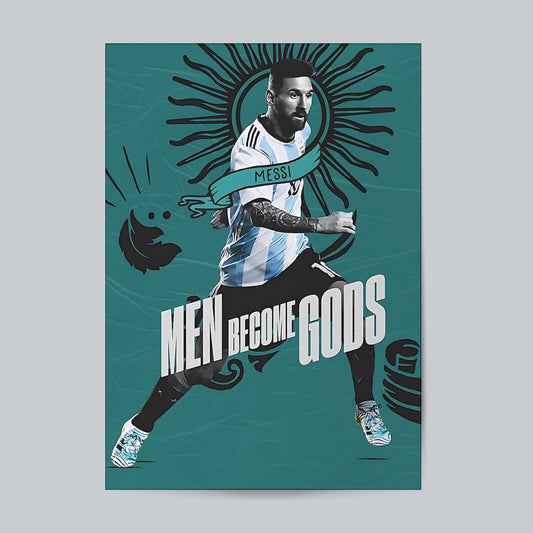 Messi Men Besome Gods #Football Wall Poster Posters Postor Shop messi-men-besome-gods-football-wall-poster Postor Shop 