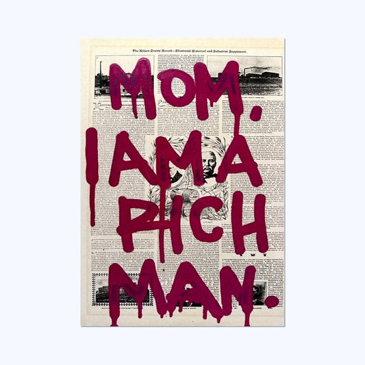 Mom I Am ARich Man- Abstract Wall Postor Posters Postor Shop mom-i-am-arich-man-abstract-wall-poster Postor Shop 