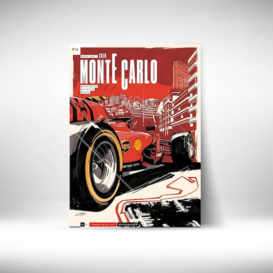 Mone Carlo #F1 Wall Poster Posters Postor Shop mone-carlo-f1-wall-poster Postor Shop 