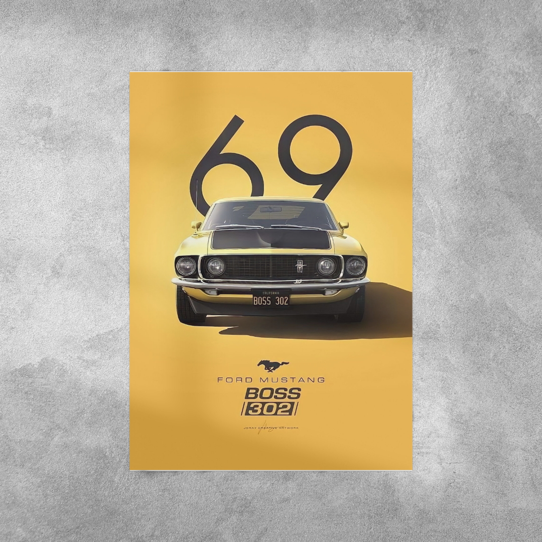 Mustang 302 Wall Postor Posters Postor Shop mustang-302-wall-poster Postor Shop