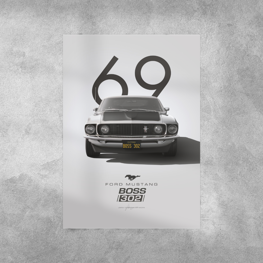 Mustang 302 #2 Wall Postor Posters Postor Shop mustang-302-2-wall-poster Postor Shop