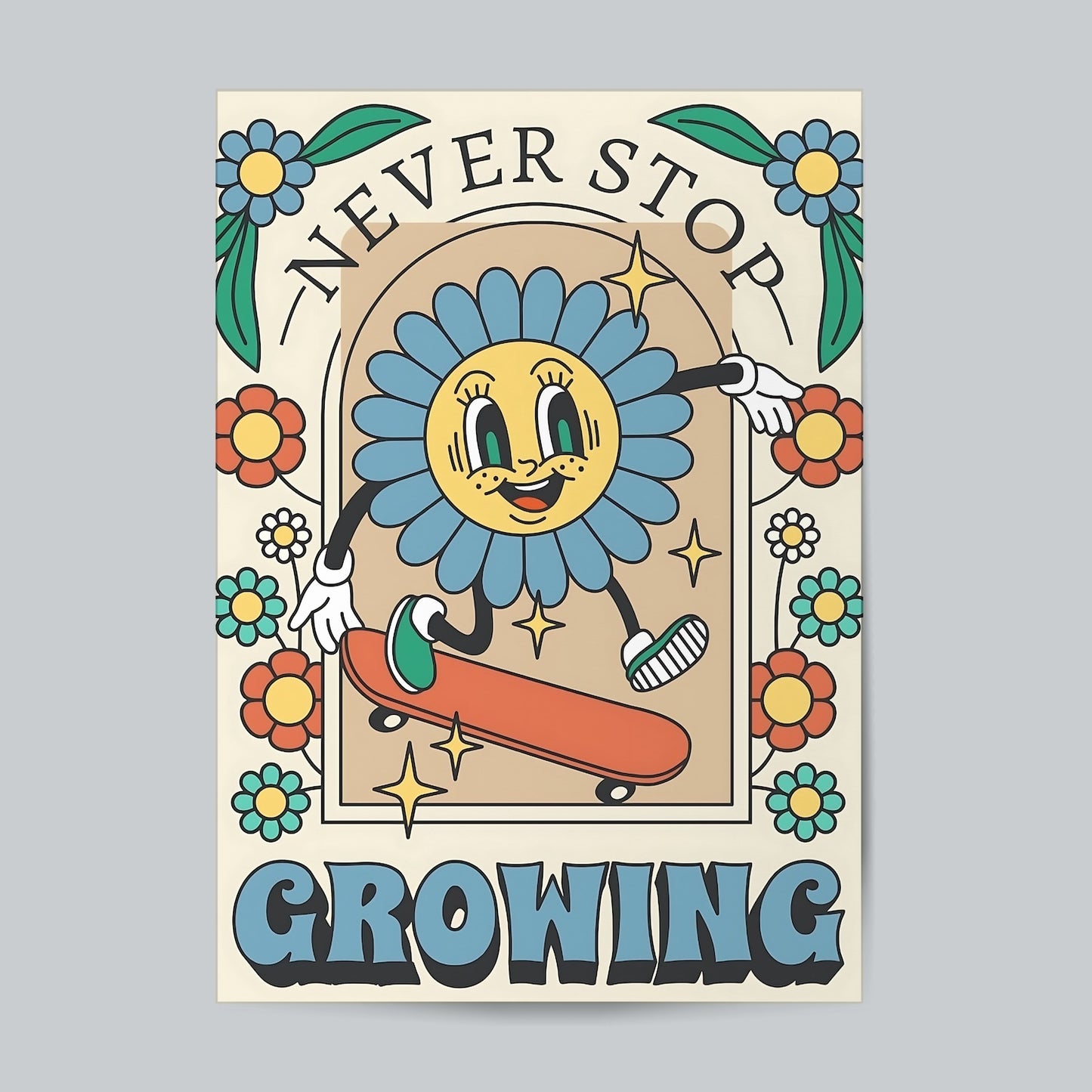 Never Stop Growing #Aesthetic Wall Poster Posters Postor Shop never-stop-growing-aesthetic-wall-poster Postor Shop 