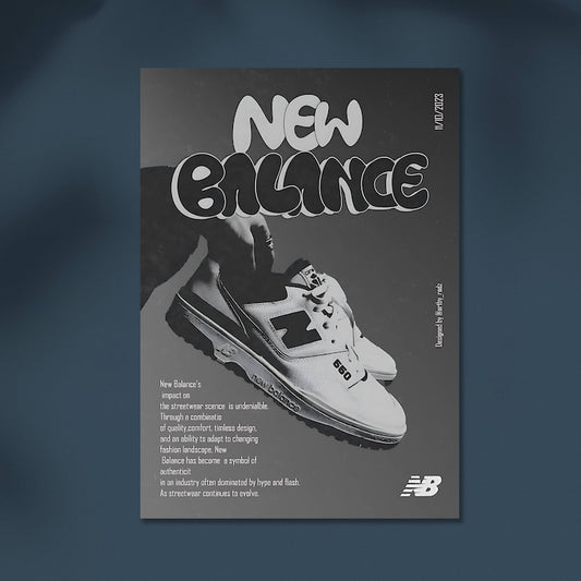 New Balance 550 White #Sneaker Wall Poster Posters Postor Shop new-balance-550-white-sneaker-wall-poster Postor Shop 