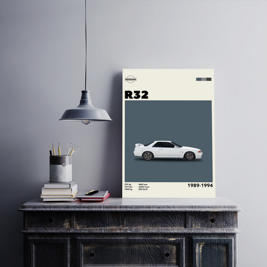 Nissan R32 Wall Postor Posters Postor Shop nissan-r32-wall-poster Postor Shop