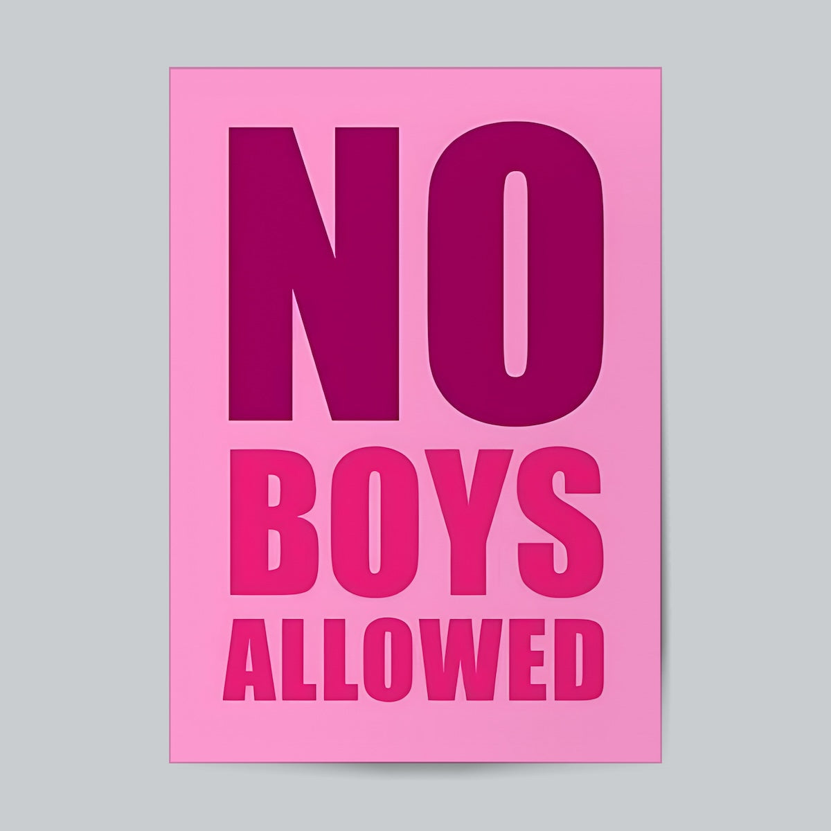 No Boys Allowed Girls Wall Poster Posters Postor Shop no-boys-allowed-girls-wall-poster Postor Shop 