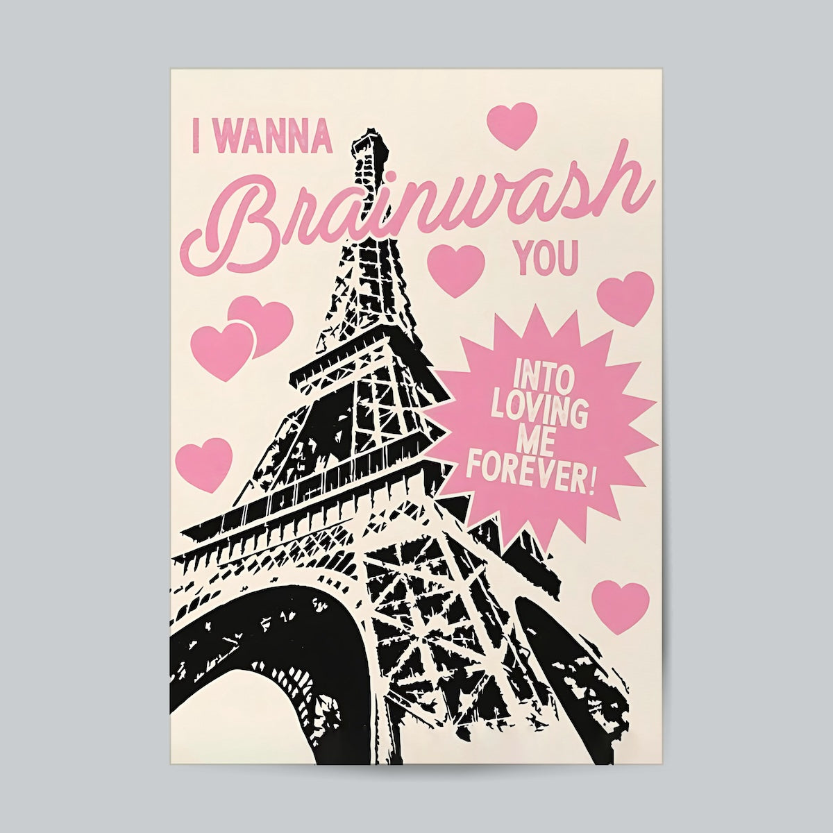 Paris I Wanna Brainwash You Girls Wall Poster Posters Postor Shop paris-i-wanna-brainwash-you-girls-wall-poster Postor Shop 