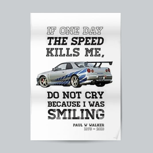 Paul Walker #Typography Posters Posters Postor Shop paul-walker-typography-posters Postor Shop 