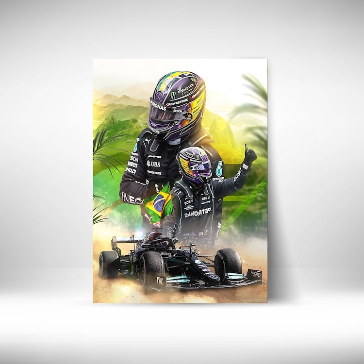 Petronas Hamilton #F1 Wall Poster Posters Postor Shop petronas-hamilton-f1-wall-poster Postor Shop 