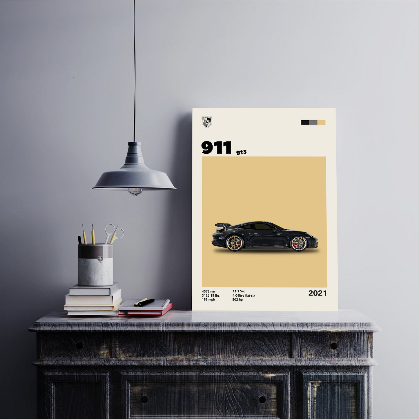 Porsche 911 GT3 Wall Postor Posters Postor Shop porsche-911-gt3-wall-poster Postor Shop