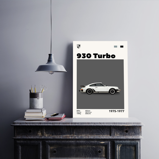 Porsche 930 Turbo Wall Postor Posters Postor Shop porsche-930-turbo-wall-poster Postor Shop