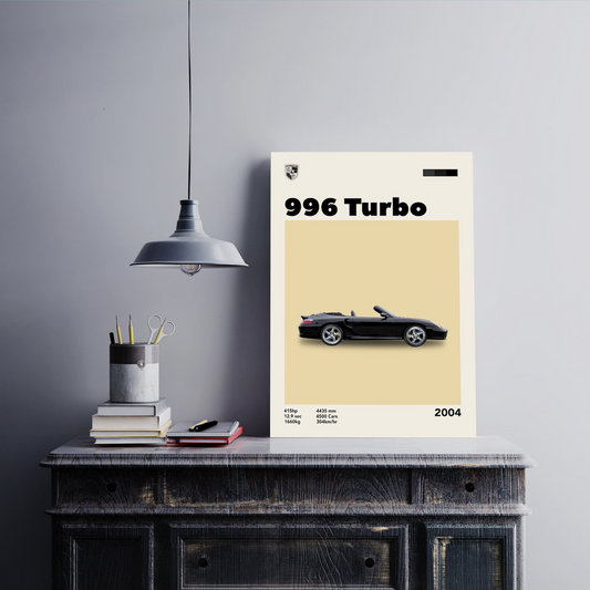 Porsche 996 Turbo Wall Postor Posters Postor Shop porsche-996-turbo-wall-poster Postor Shop