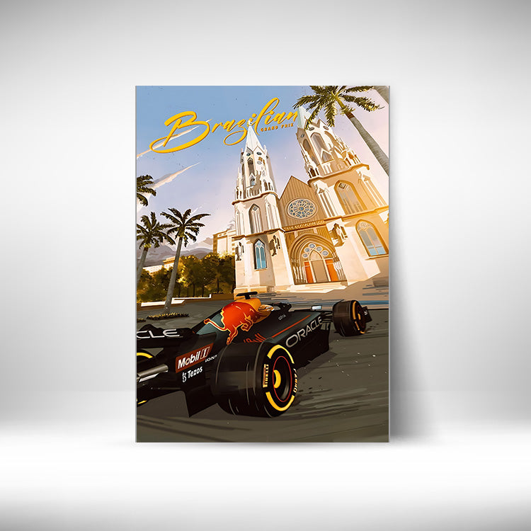 Red Bull Brazil #F1 Wall Poster Posters Postor Shop red-bull-brazil-f1-wall-poster Postor Shop 