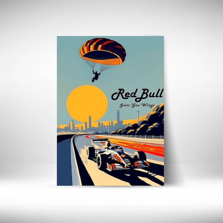 Red Bull Gives You Wings #F1 Wall Poster Posters Postor Shop red-bull-gives-you-wings-f1-wall-poster Postor Shop 