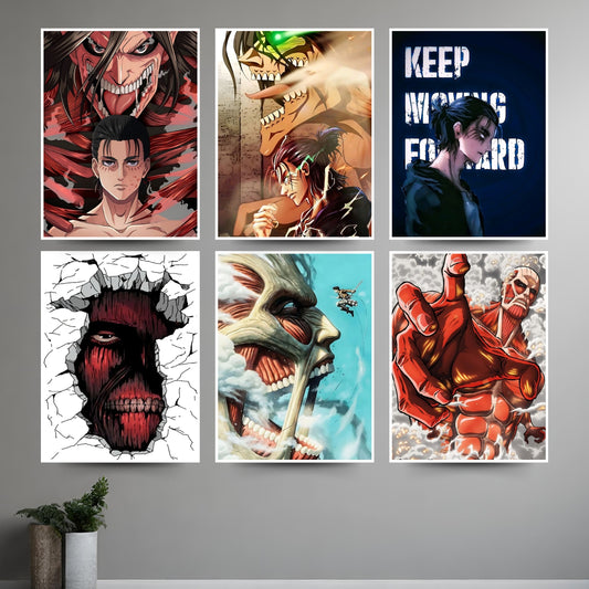 SET OF 6 - AOT Wall Poster #Combo Pack