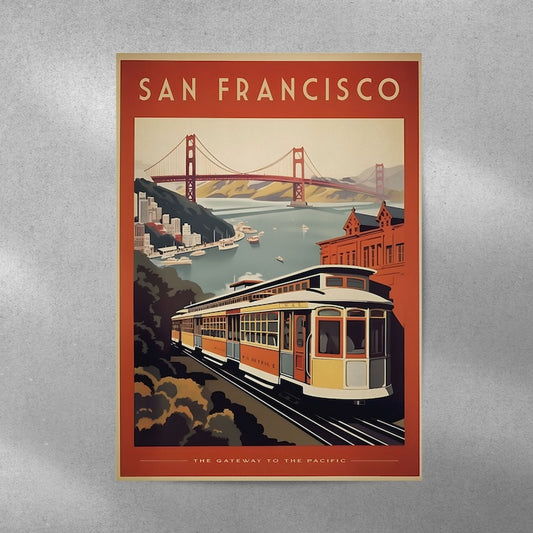 San Fransisco #Aesthetic Wall Postor Posters Postor Shop san-fransisco-aesthetic-wall-poster Postor Shop 