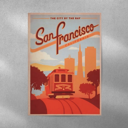 San Fransisco California #Aesthetic Wall Postor Posters Postor Shop san-fransisco-california-aesthetic-wall-poster Postor Shop 