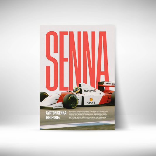 Senna #F1 Wall Poster Posters Postor Shop senna-f1-wall-poster Postor Shop 
