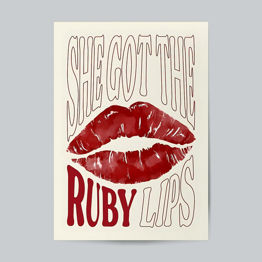 She Got The Ruby Lips Girls Wall Poster Posters Postor Shop she-got-the-ruby-lips-girls-wall-poster Postor Shop 