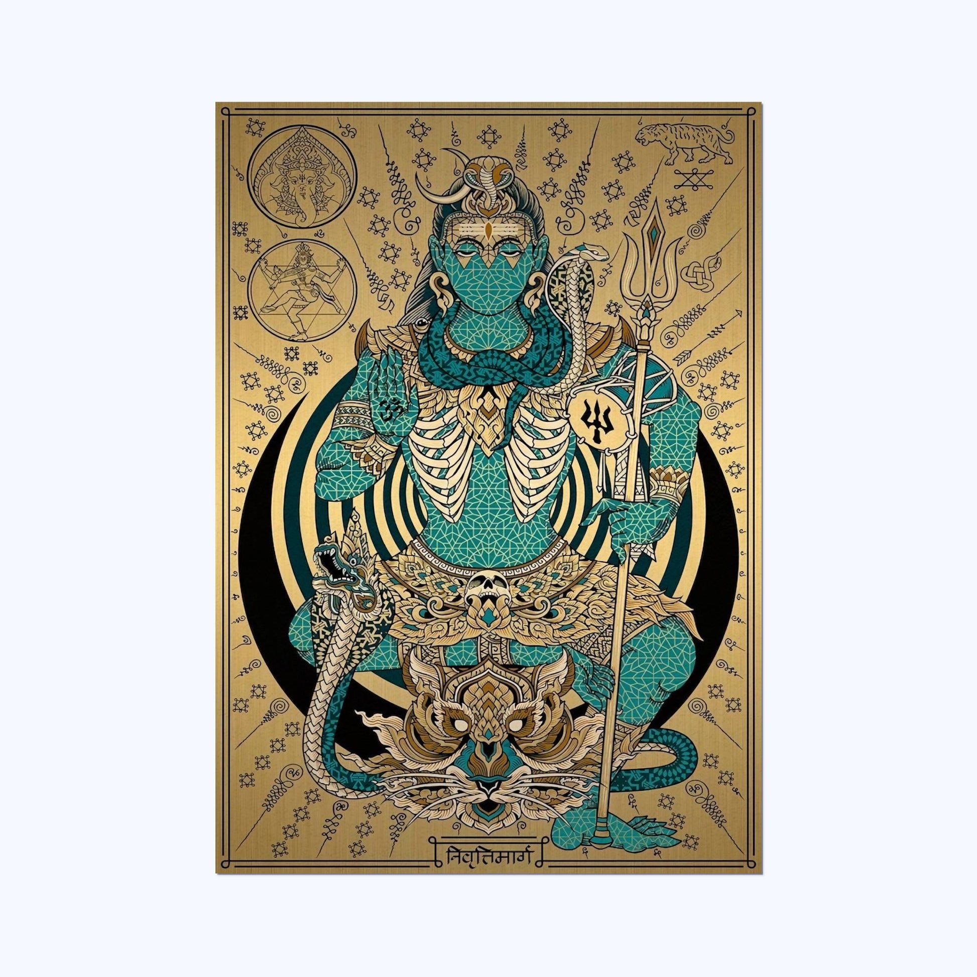 Shiva #2- Trippin Wall Postor Posters Postor Shop shiva-2-trippin-wall-poster Postor Shop